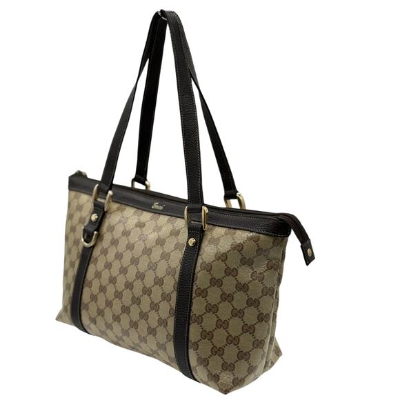 Gucci GG Monogram Medium Abbey Tote Dark Brown Crystal Canvas*COA - Picture 16 of 16